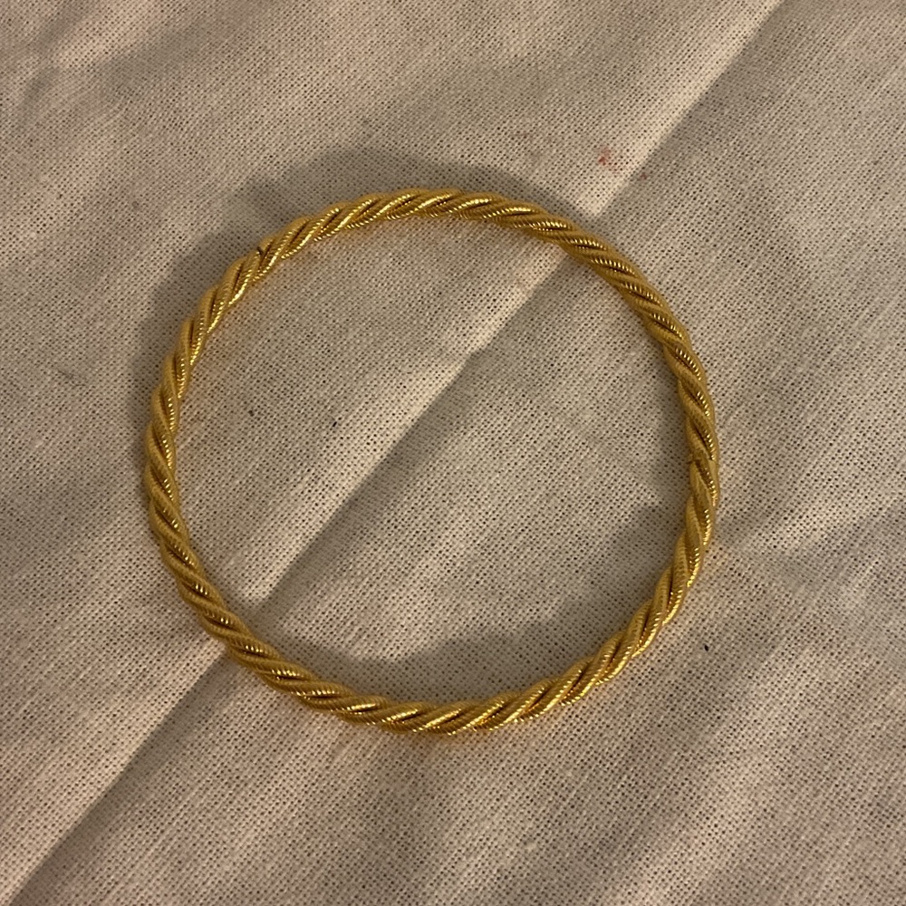 Sale! Gold-Tone Braided Rope/Twist Bangle Bracelet, OS